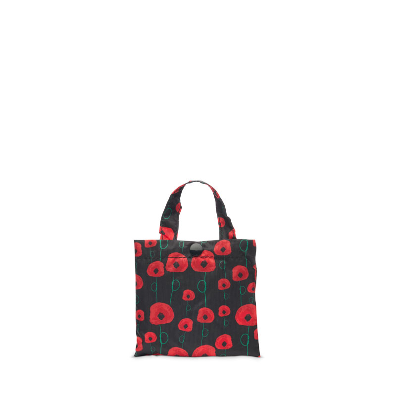compacted foldable field poppy first world war remembrance bag